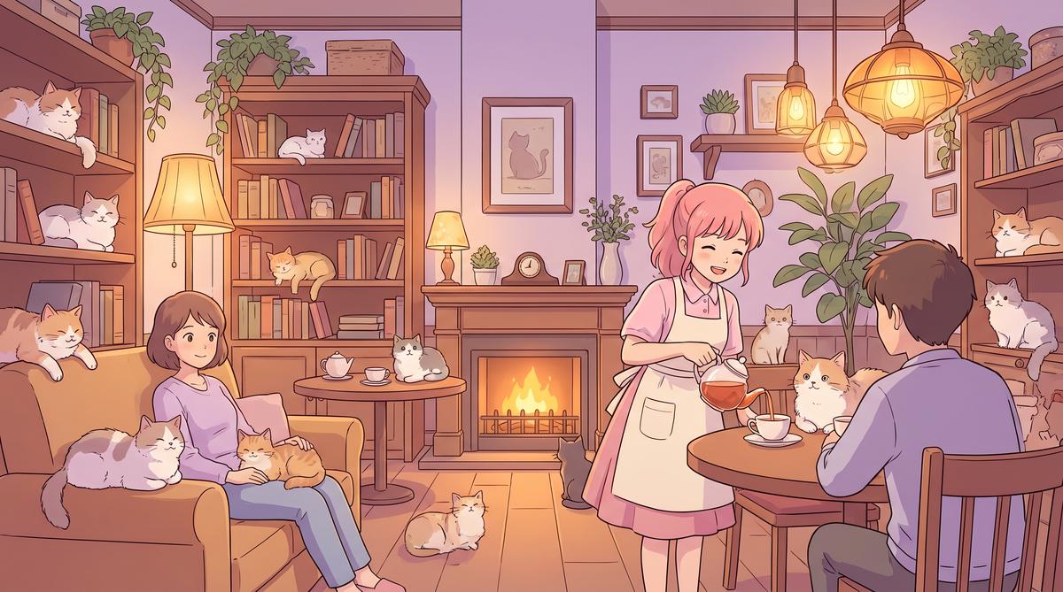 麻豆猫咖日常治愈动漫